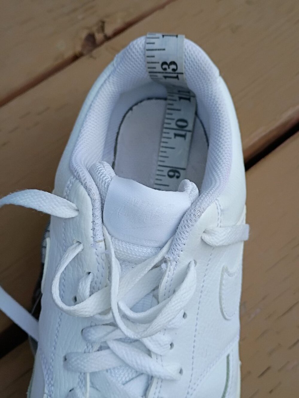 Nike white Court Vision sneakers sz 10 - Picture 10 of 11